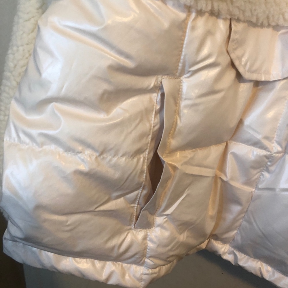 Fabletics Sherpa And Woven Puffer Sz 1x - image 5